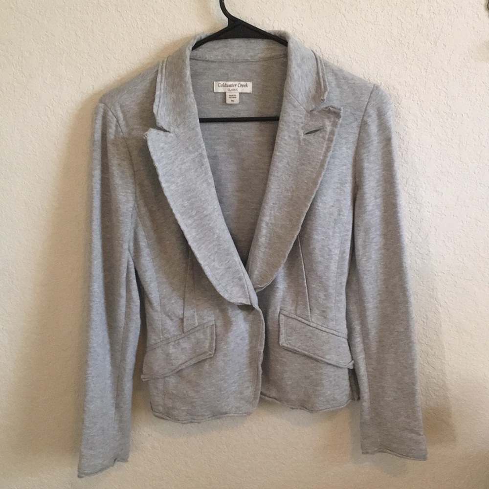 Coldwater Creek gray blazer